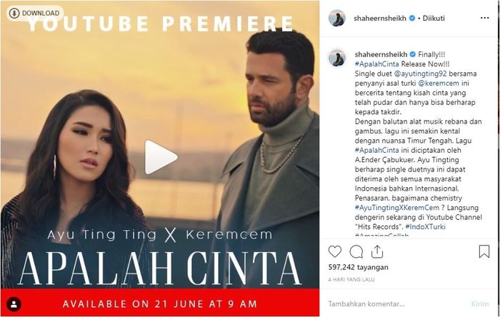 Unggahan Shaheer Sheikh