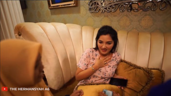 Wajah Ashanty saat tahu Ia kena prank
YouTube.com/The Hermansyah A6