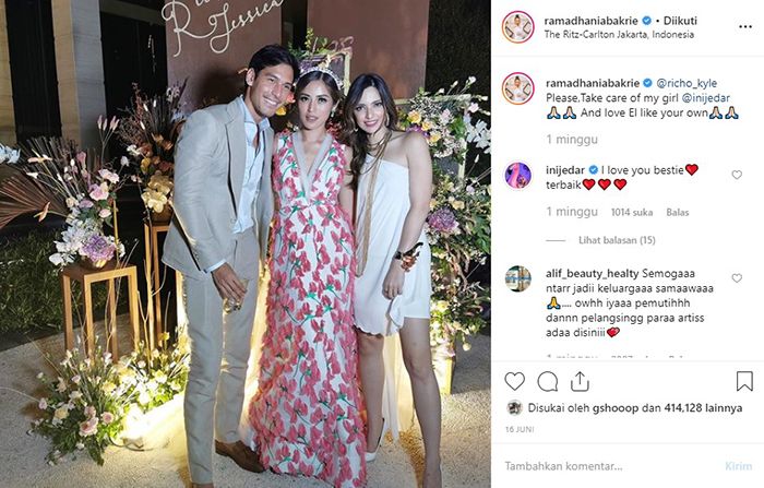Harapan Nia Ramadhani untuk pertunangan Jessica Iskandar dan Richard Kyle.