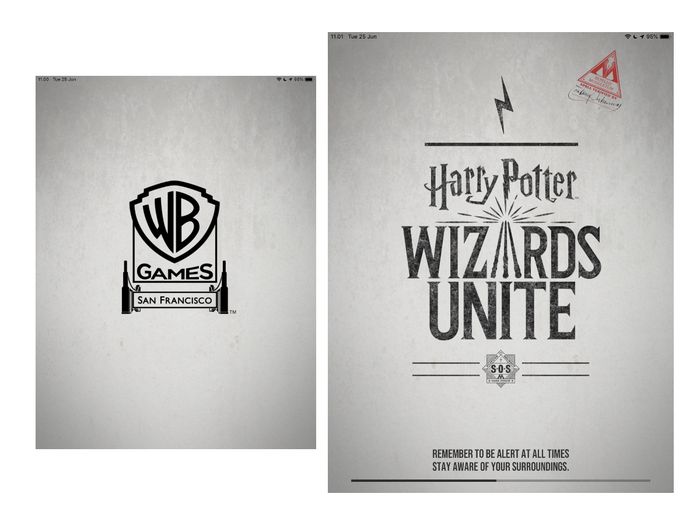 Harry Potter: Wizards Unite game opening view