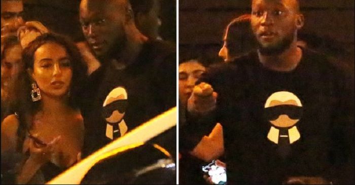 Penyerang Manchester United, Romelu Lukaku tetangkap kamera bersama wanita misterius di kelab malam Los Angeles, 10ak.