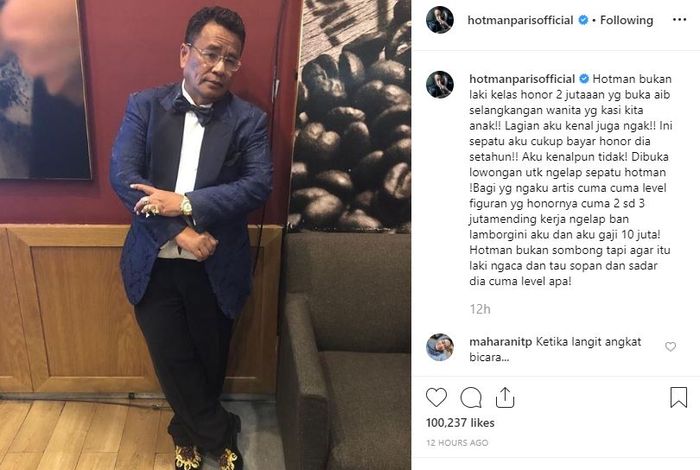 Hotman Paris membalas sindiran Galih Ginanjar dengan jawaban menohok.