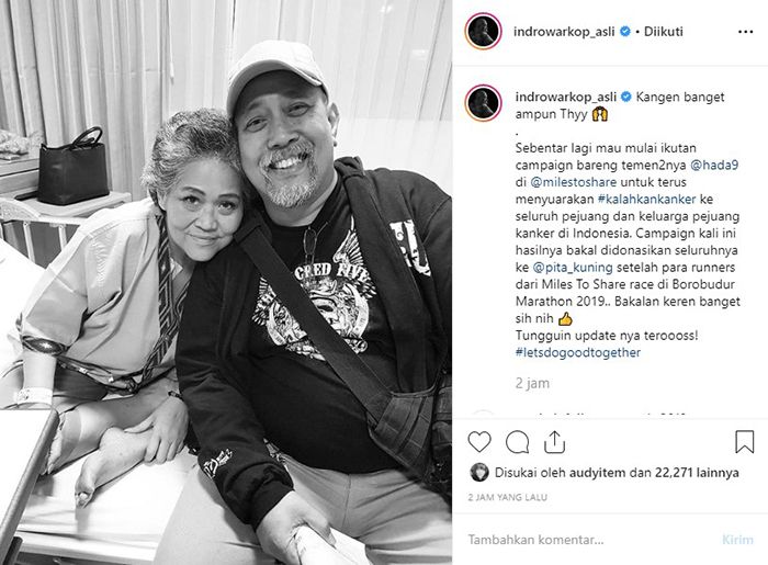 Tak Bisa Masak Tapi Selalu Siapkan Makanan, Begini Ungkapan Hati Indro Warkop ke Sang Istri: Kangen Banget Ampun Thy! 