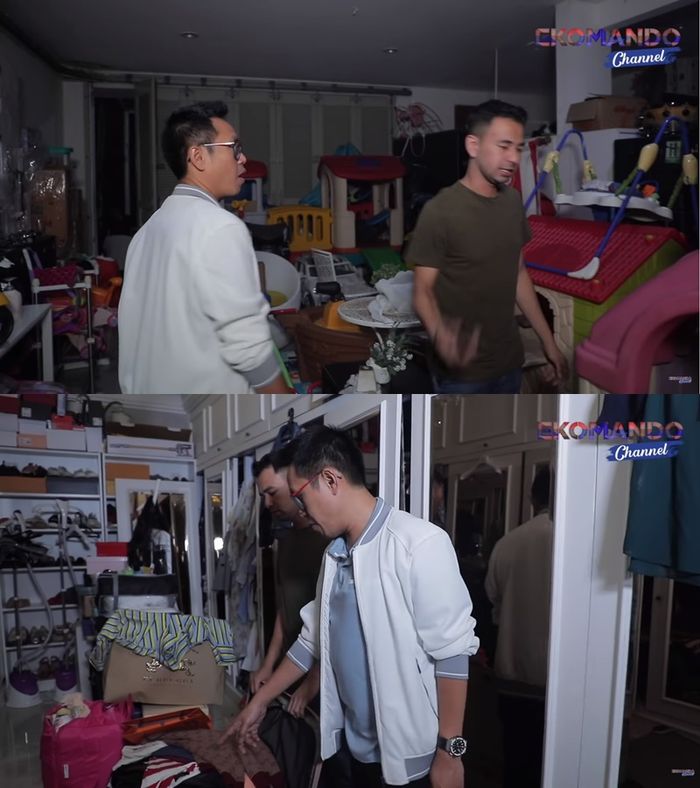 Kondisi rumah Raffi Ahmad yang berantakan