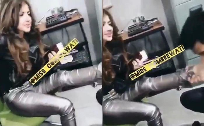 Galih Ginanjar mencium kaki Barbie Kumalasari