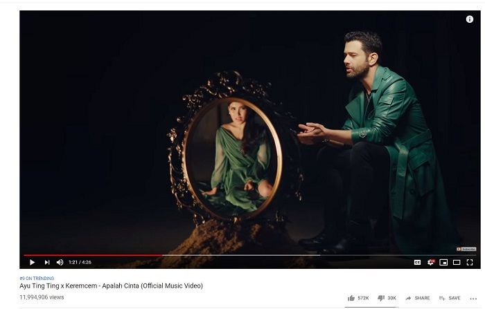 Vide Ayu Ting Ting sudah dilihat 11,9 juta views