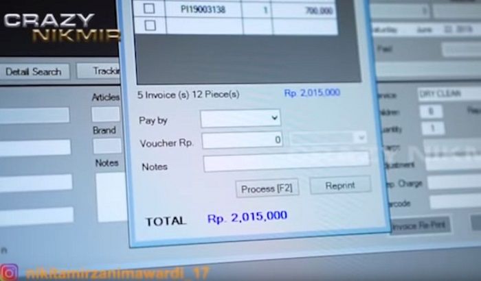 Biaya laundry baju kotor <a href='https://pontianak.tribunnews.com/tag/nikita-mirzani' title='Nikita Mirzani'>Nikita Mirzani</a>