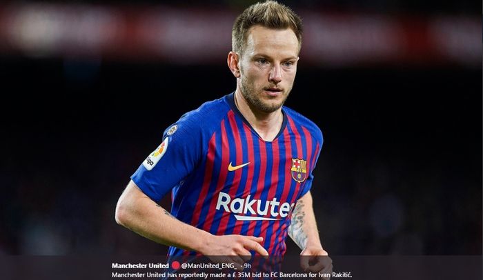 Gelandang tengah Barcelona, Ivan Rakitic.