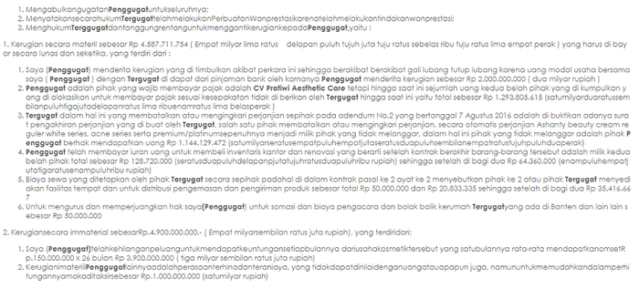 Isi surat gugatan Martin Pratiwi kepada Ashanty