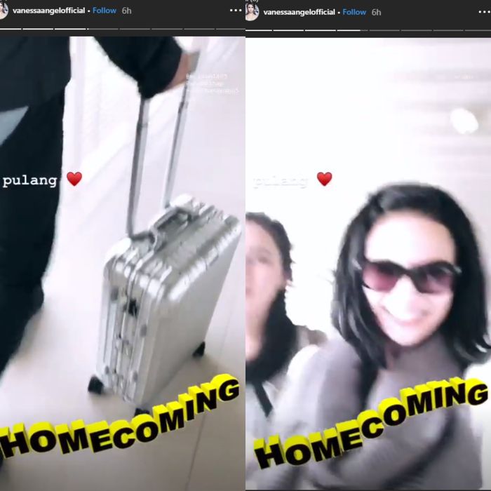 Instagram story Vanessa Angel