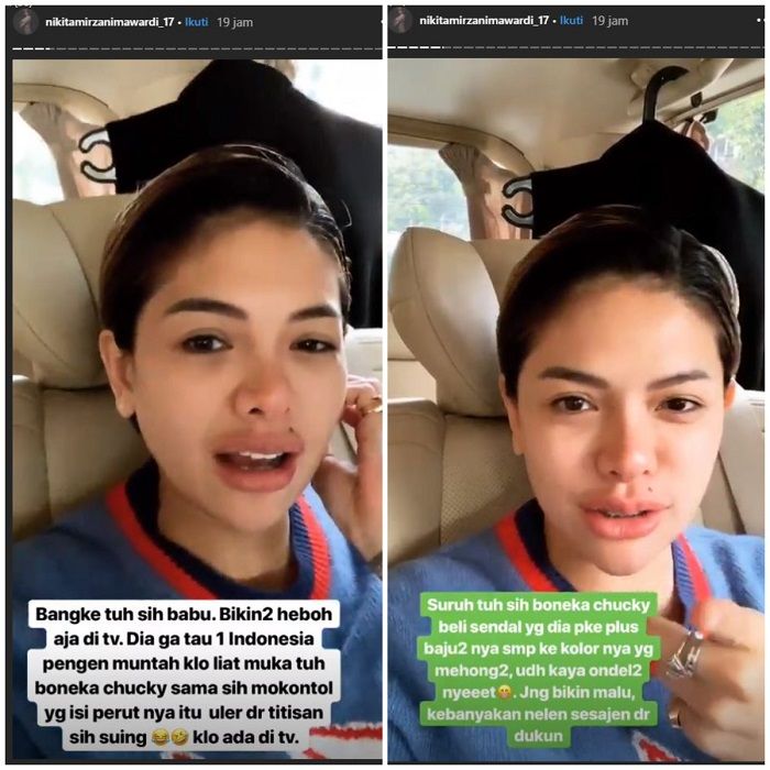 Nikita Mirzani nyinyiri sosok yang ia sebut sebagai 'mantan <a href='https://pontianak.tribunnews.com/tag/babu' title='babu'>babu</a>'