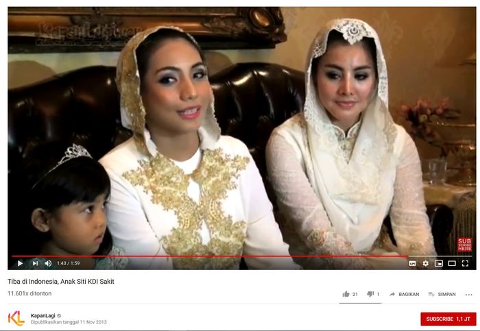 Siti KDI yang menceritakan Elif jatuh sakit saat pertma kali ke Indonesia