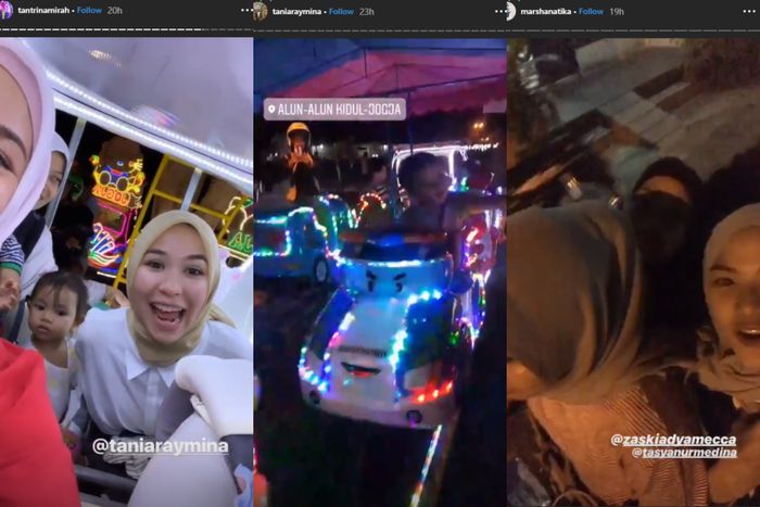 Keluarga Zaskia Mecca di Alun-alun