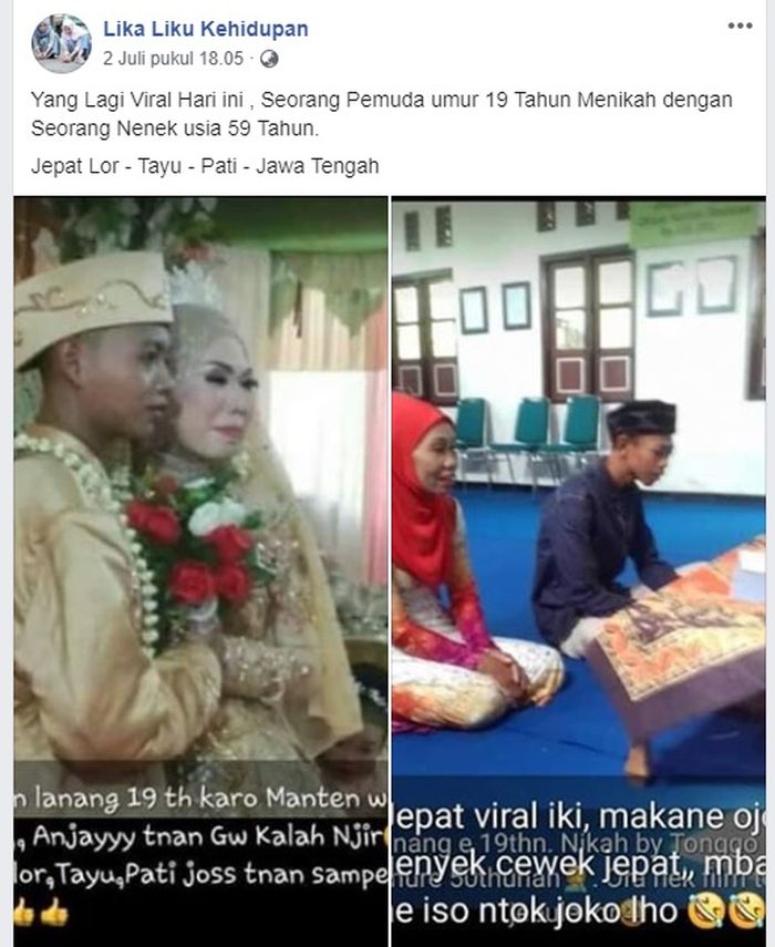 Drama Asmara Nenek 59 Tahun dan Brondong di Pati, Tinggal Ucap Sah Tapi Pernikahan Batal Mendadak