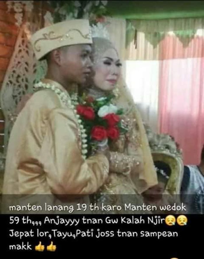 Viral, pernikahan nenek 59 tahun dengan remaja 19 tahun di Pati