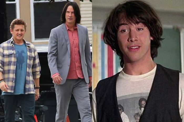 Kolase Keanu Reeves saat mainkan peran Ted masa kini dan sekarang