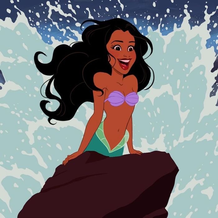 Fanart Ariel versi Halle Bailey