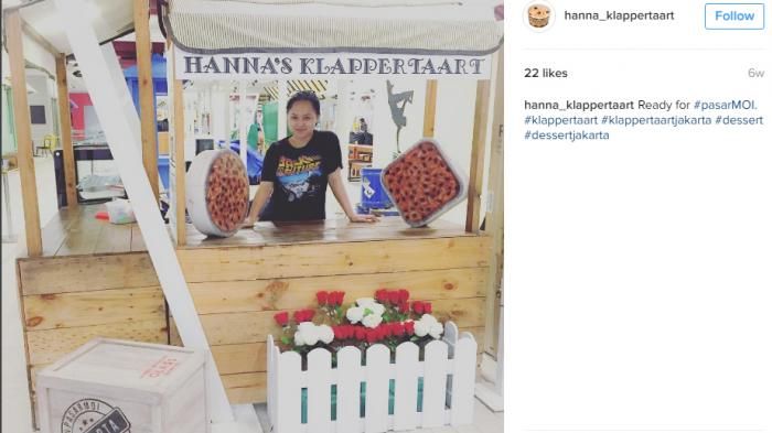 Hanna Kasino kini berjualan klapertart