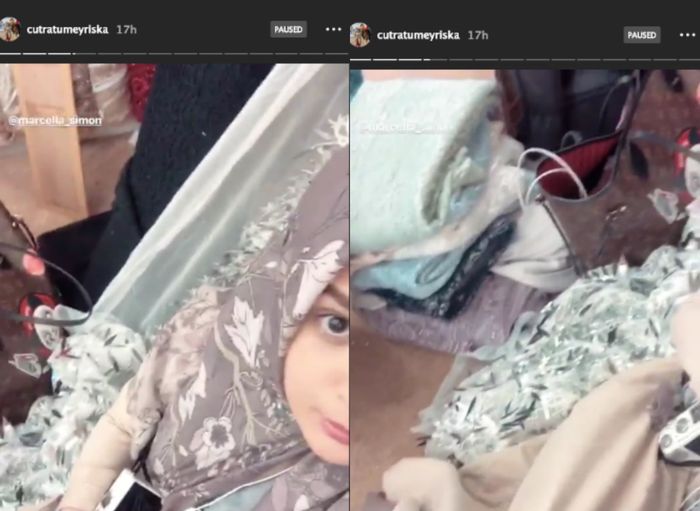 Cut Meyriska ke butik kain
