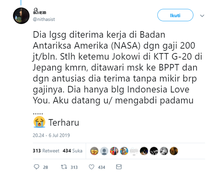 Jokowi dikabarkan beri tawaran spesial untuk Audrey yu