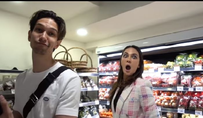 Luna Maya dan <a href='https://pontianak.tribunnews.com/tag/dimas-beck' title='Dimas Beck'>Dimas Beck</a> belanja bersama