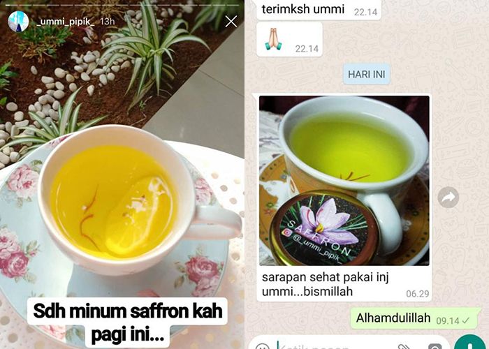 Air saffron ala <a href='https://pontianak.tribunnews.com/tag/umi-pipik' title='Umi Pipik'>Umi Pipik</a>