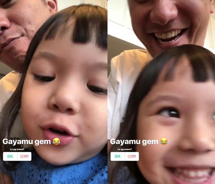 Gading Marten dan Gempi saat bersilaturahmi dengan Ibunda Gisella Anastasia