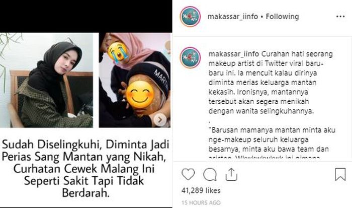 Sakit Tapi Tak Berdarah! Viral Curhatan Seorang Wanita yang Sudah Diselingkuhi, Malah Diminta Jadi Perias Sang Mantan Saat Menikah