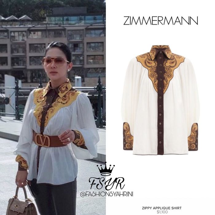 Blus Syahrini rancangan desainer Australia
