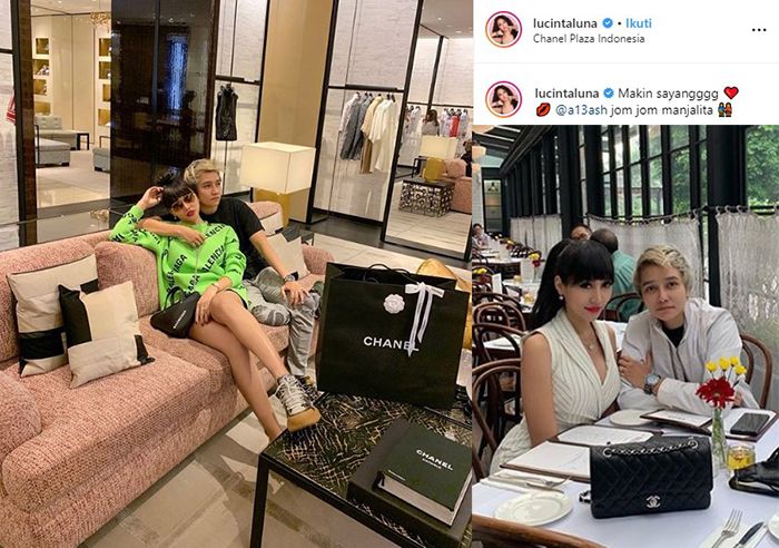 Lucinta diajak makan di restoran mewah dan dibelanjain barang bermerek