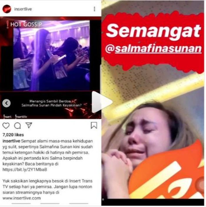 Salmafina pindah keyakinan