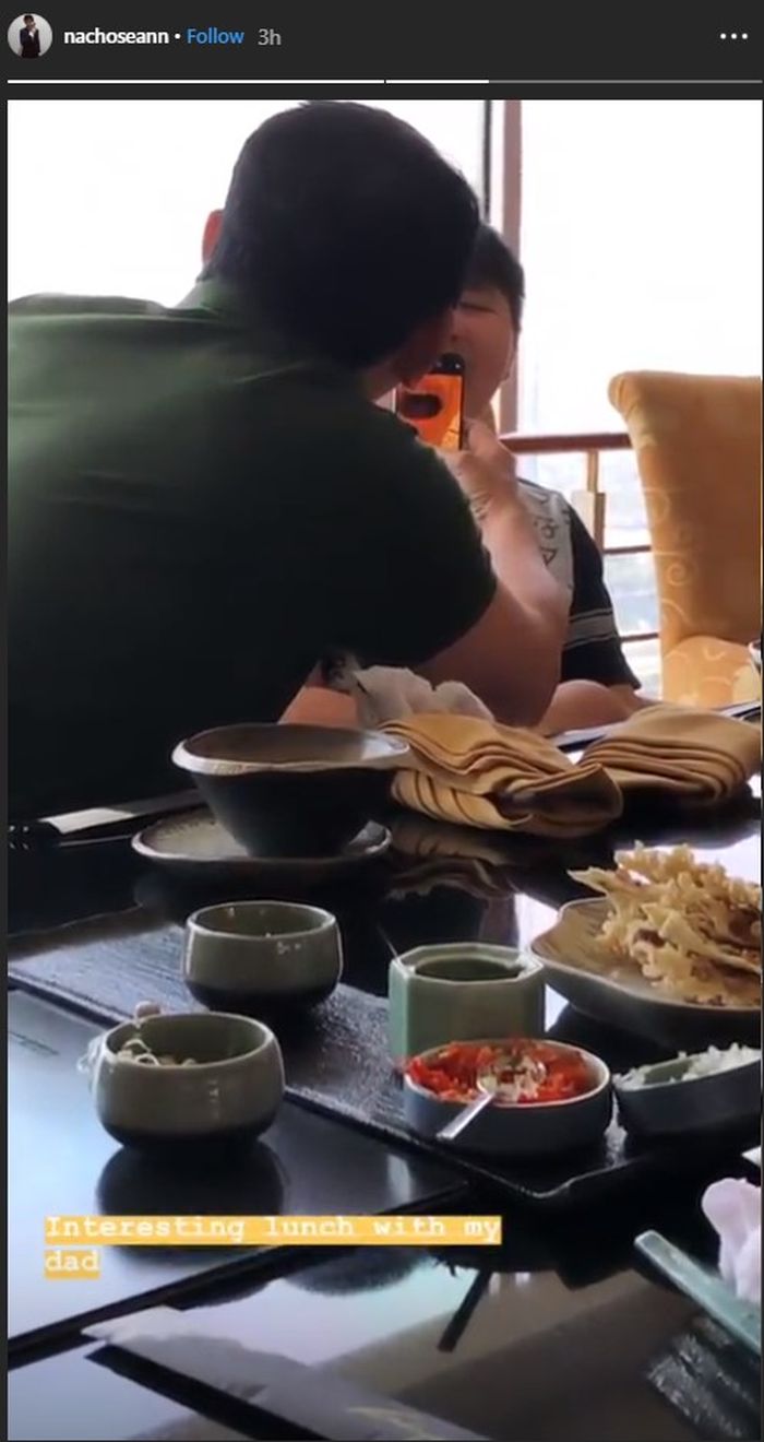Ahok makan siang bersama anak