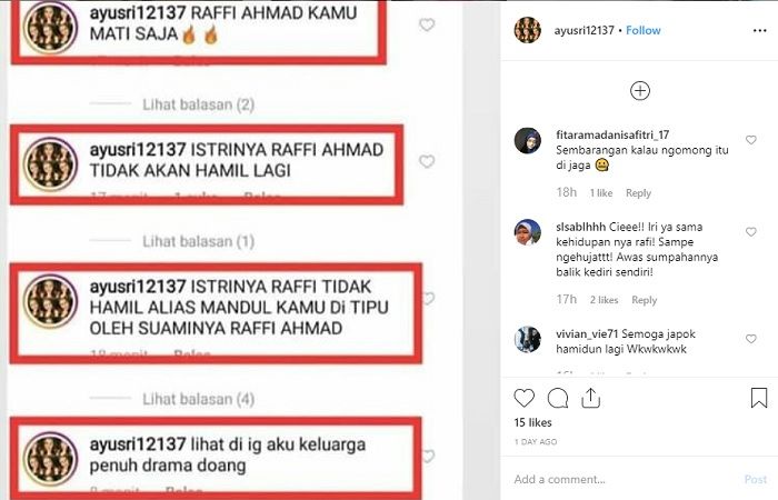 akun haters Raffi Ahmad