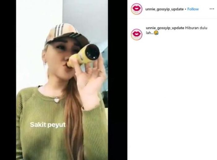 Lucinta Luna minum penghilang rasa nyeri datang bulan