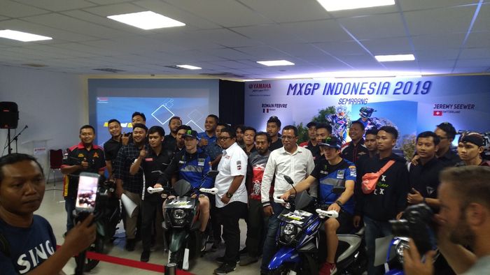 Meet and greet Romain Febvre dan Jeremy Seewer jelang MXGP of Asia Semarang 2019
