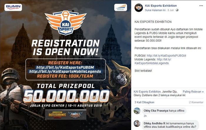 Pt Kai Bikin Turnamen Pubg Mobile Mobile Legends Yuk Daftar Semua Halaman Grid Games