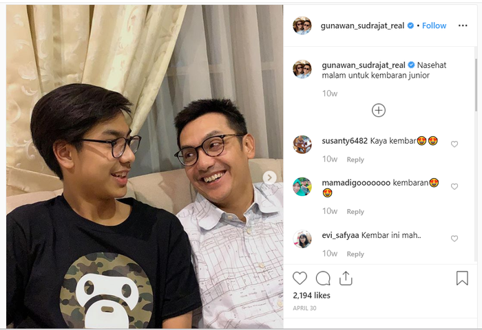 Potret kedekatan Khayru Hardikusumo dan Papanya, Gunawan!
 