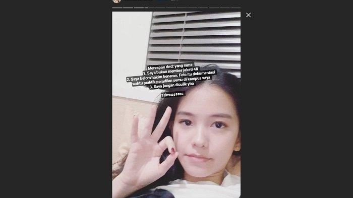 Klarifikasi Leanna melalui Instastorynya.