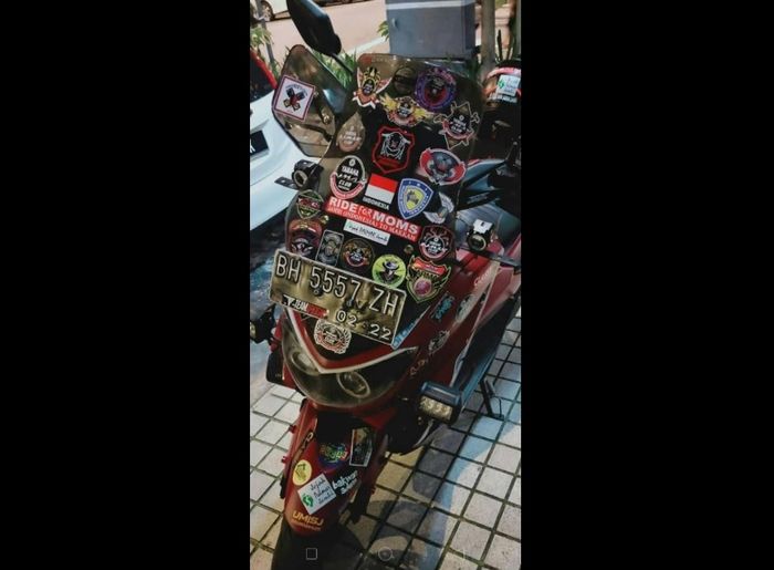 Motor N-Max yang dikendarai Lilik Gunawan (38) menuju Tanah Suci.