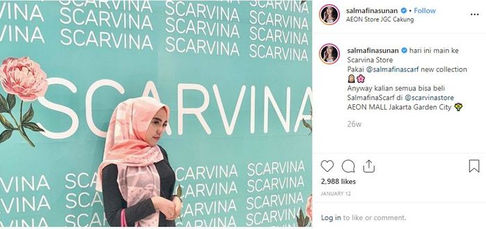 Bisnis scarf Salmafina