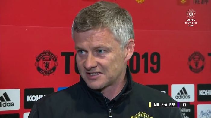 Pelatih Manchester United, Ole Gunnar Solskjaer.