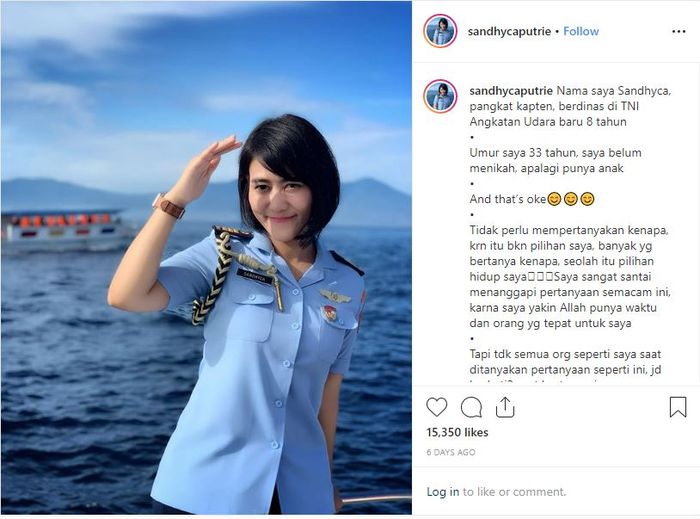 Sandhyca Putrie, ajudan Iriana Jokowi