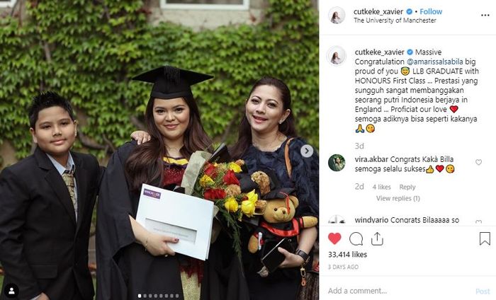 Cut Keke hadiri wisuda putri tirinya