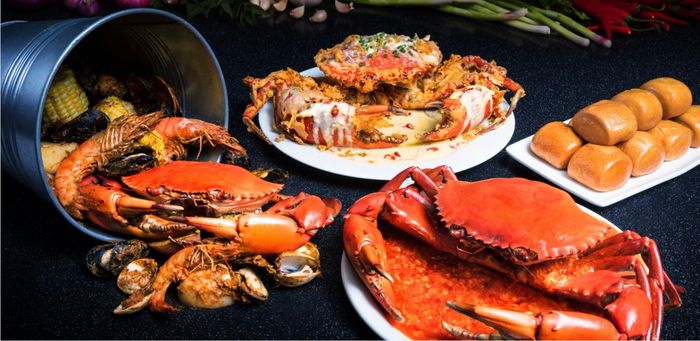 Sea food dining di Resorts World Sentosa.