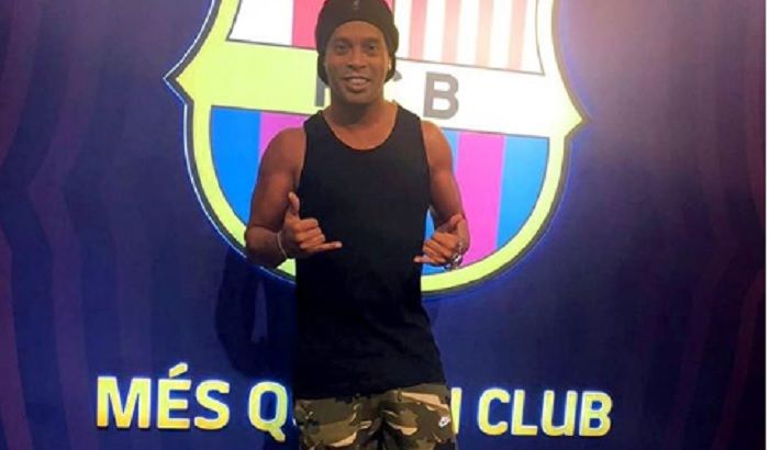 Mantan bintang Barcelona asal Brasil, Ronaldinho.