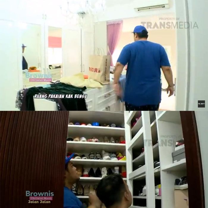 Ruben juga memiliki kamar khusus pakaian dan sepatu di dalam rumahnya
