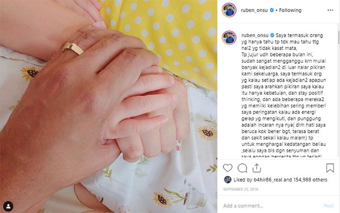 Ruben Onsu berbagi cerita hal mistis yang terjadi di rumahnya