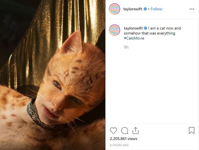 Unggahan Taylor Swift di Instagram