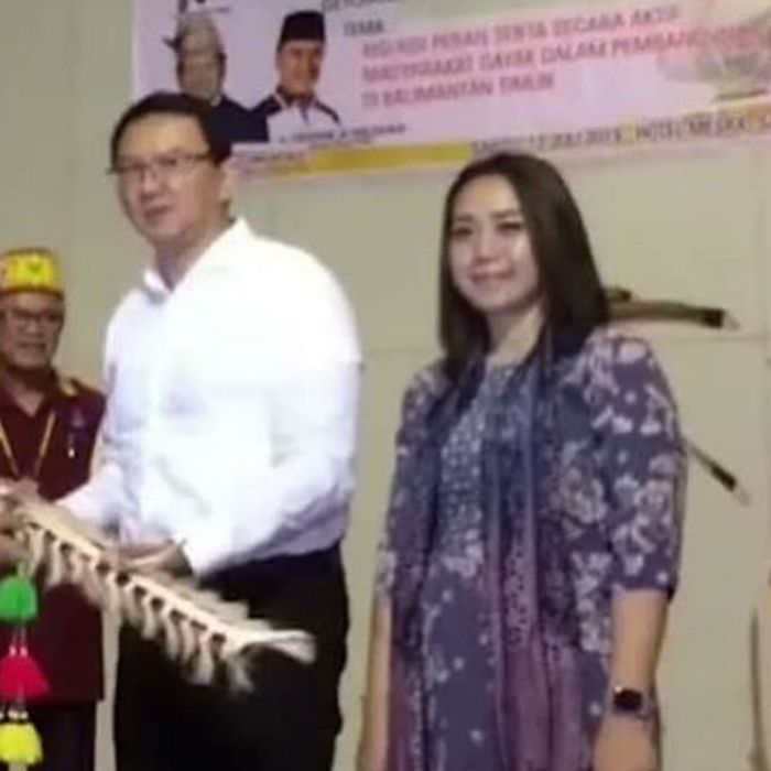 Tampilan Ahok dan Bripda Puput Nastiti Devi