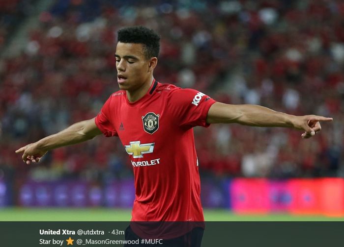 Pemain muda berbakat Manchester United, Mason Greenwood.